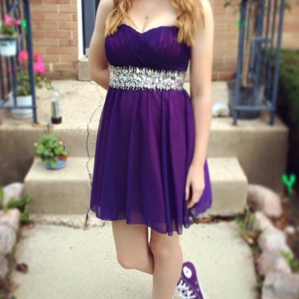 purple party/homecoming dress